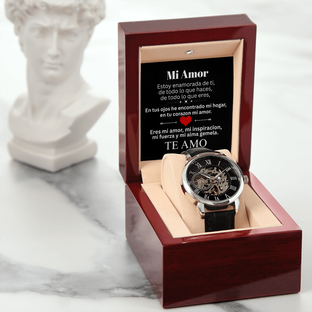 Mi Amor ❤️ Reloj Esencia de Lujo Esqueleto 💎🕰️