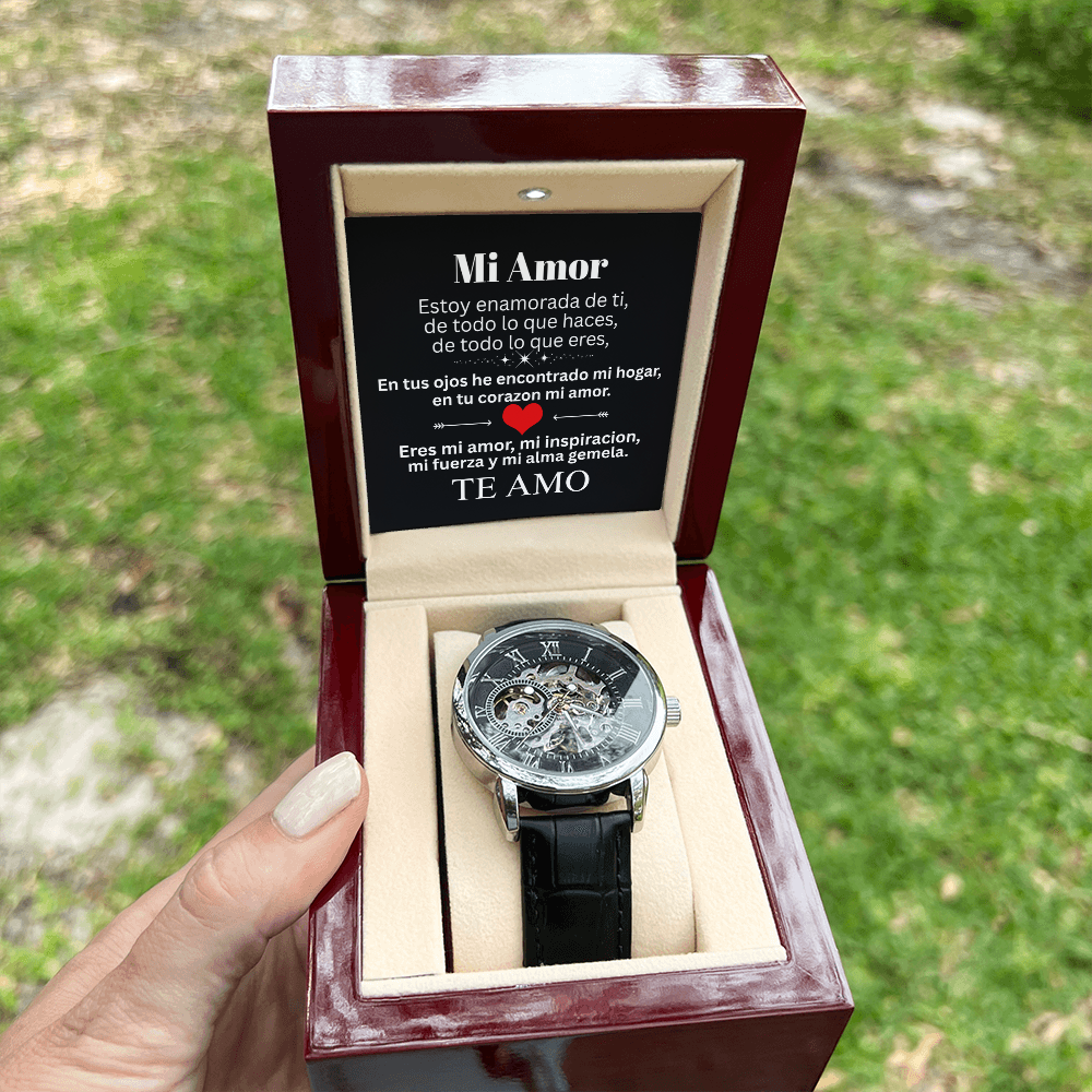 Mi Amor ❤️ Reloj Esencia de Lujo Esqueleto 💎🕰️