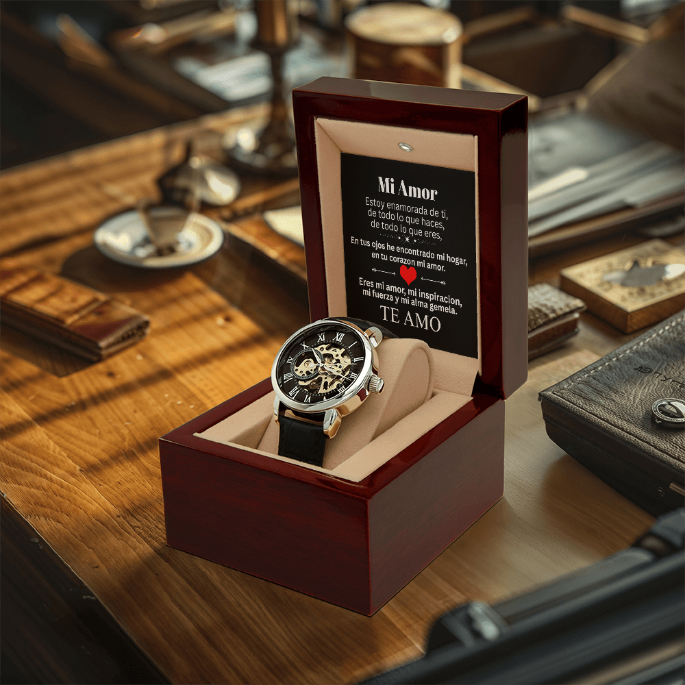 Mi Amor ❤️ Reloj Esencia de Lujo Esqueleto 💎🕰️