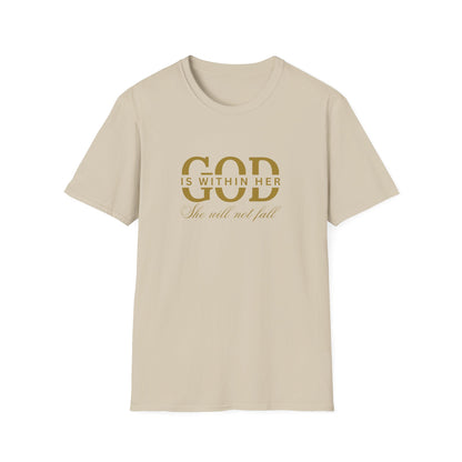 God is Within Her, She Will Not Fall T-Shirt 🌸✨