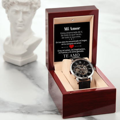 Mi Amor ❤️ Reloj Esencia de Lujo Esqueleto 💎🕰️