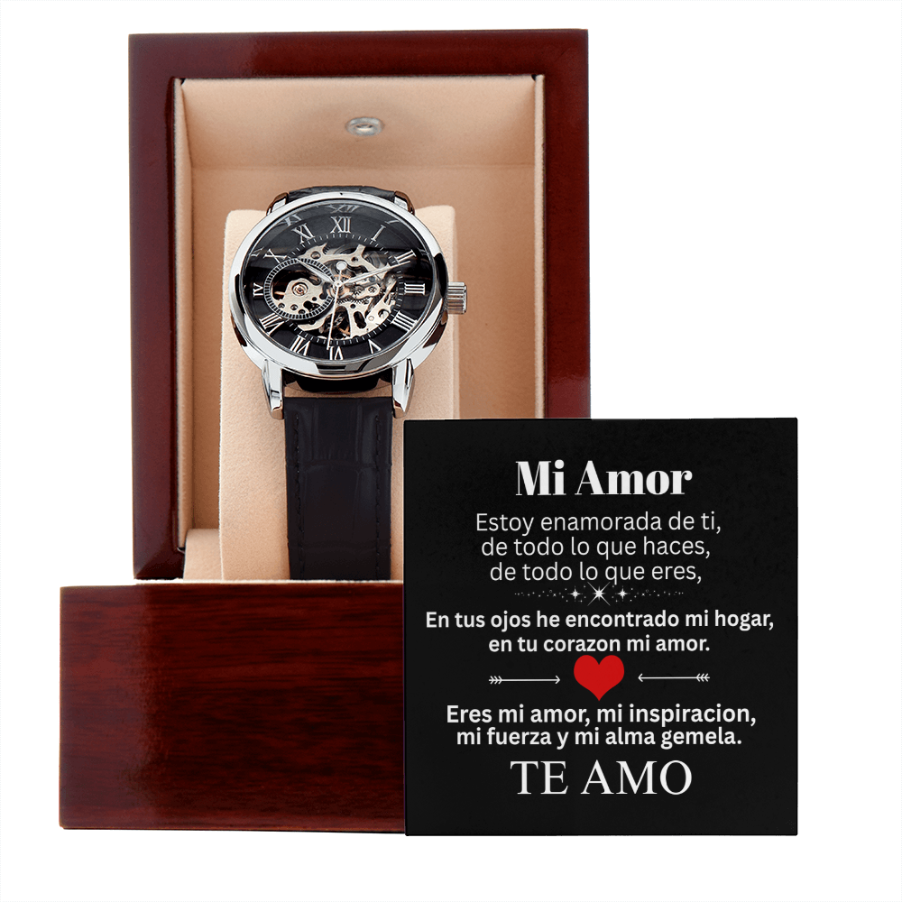 Mi Amor ❤️ Reloj Esencia de Lujo Esqueleto 💎🕰️