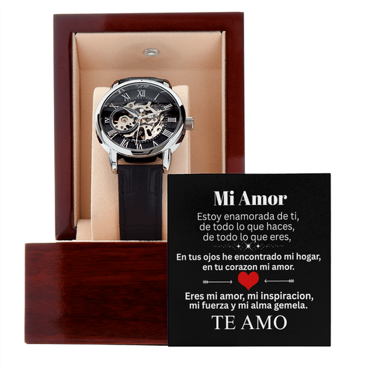 Mi Amor ❤️ Reloj Esencia de Lujo Esqueleto 💎🕰️