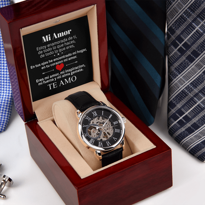 Mi Amor ❤️ Reloj Esencia de Lujo Esqueleto 💎🕰️
