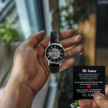 Mi Amor ❤️ Reloj Esencia de Lujo Esqueleto 💎🕰️